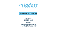 Desktop Screenshot of hadass.com.br